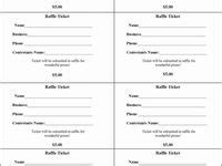 Raffle Ticket Prayers .